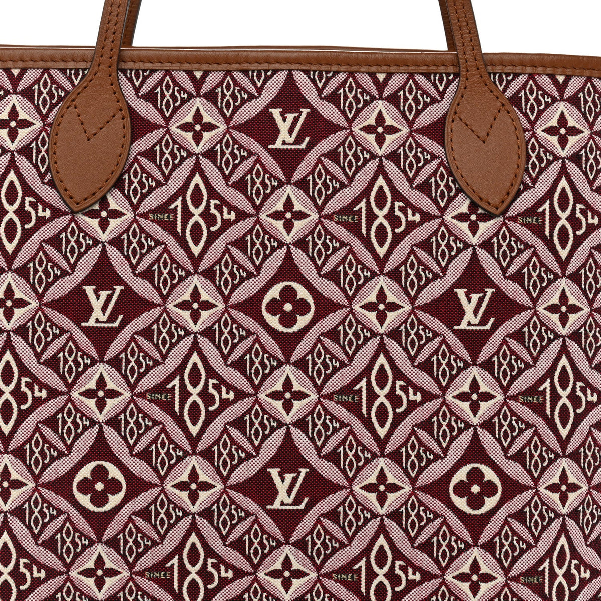Jacquard Since 1854 Neverfull Mm Bordeau Handbag