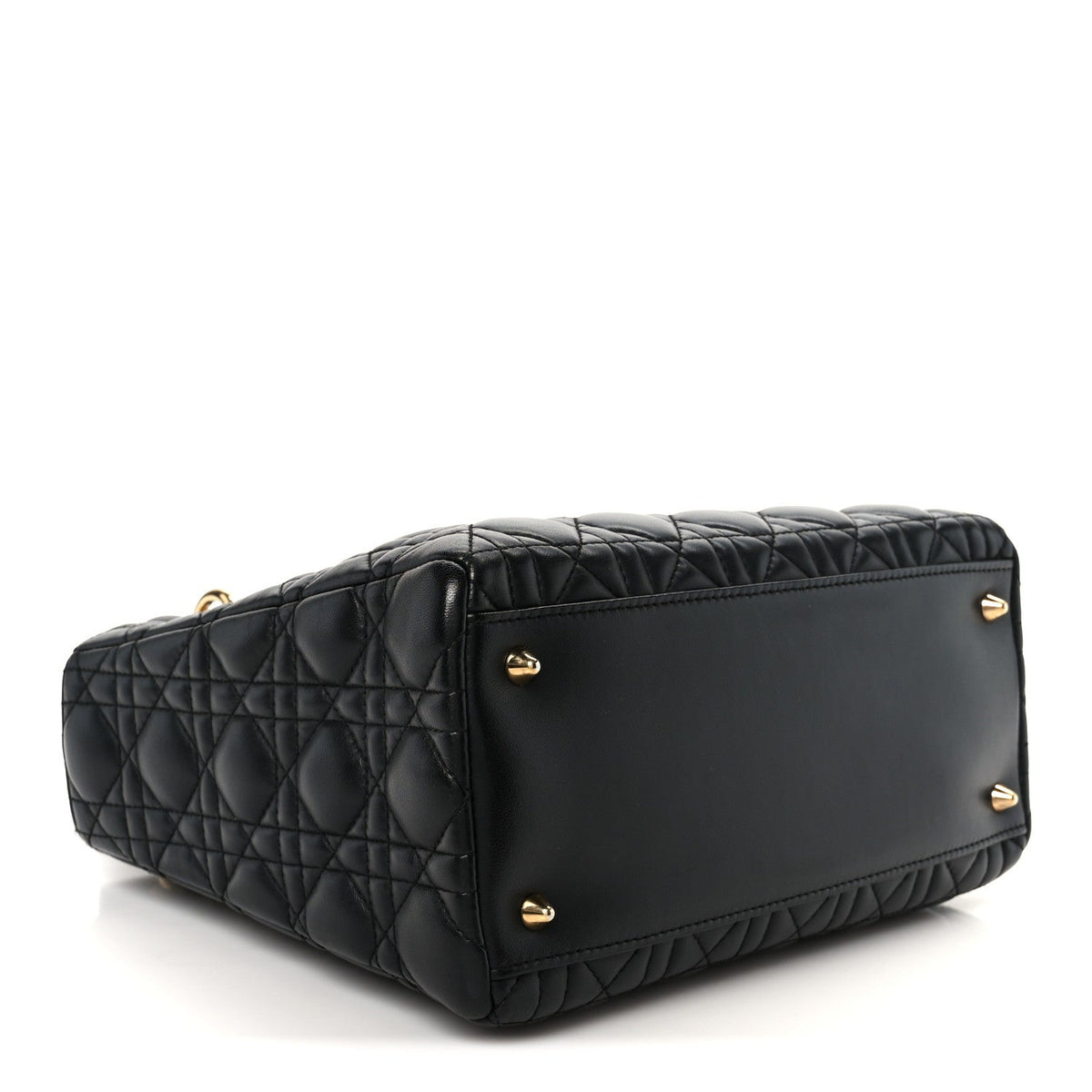 Medium Lambskin Handbag - Black