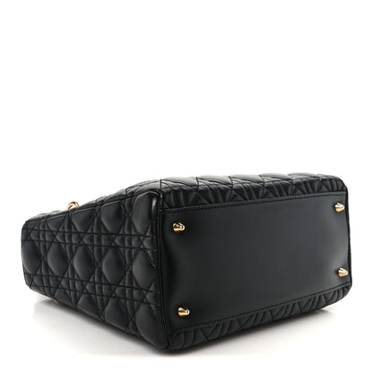 Medium Lambskin Handbag - Black