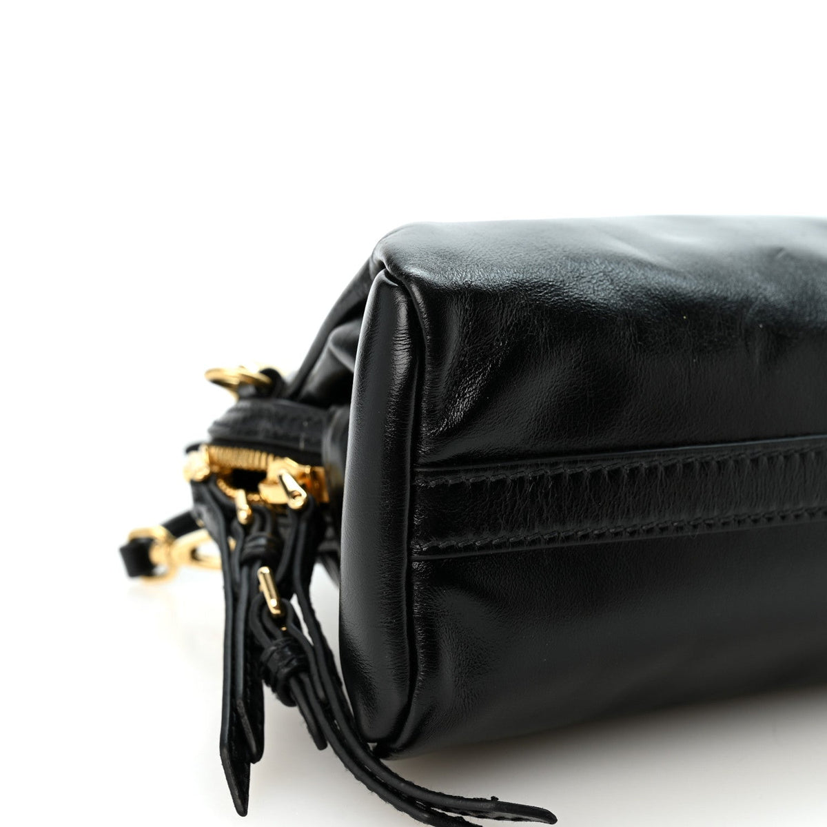 Calfskin Clutch Bag - Black