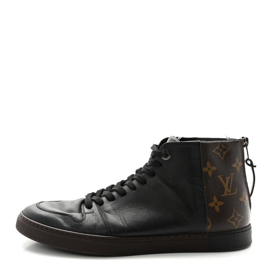 Calfskin Monogram Line-Up Sneaker Boot 6 Black