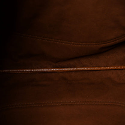 Maxi Calfskin Shoulder Bag - Brown