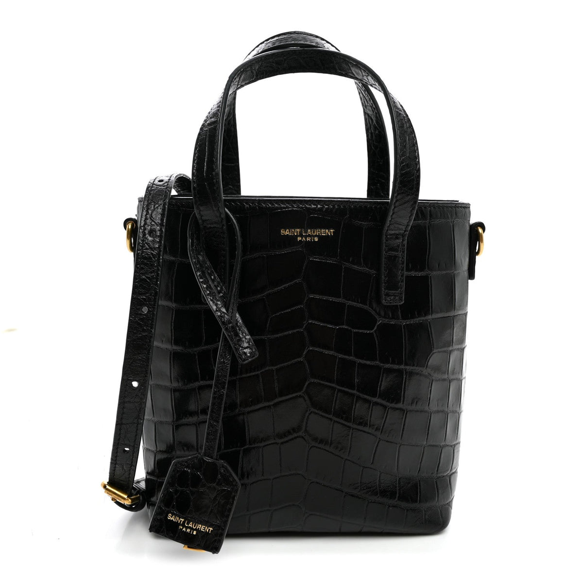 Mini Calfskin Tote Bag - Black