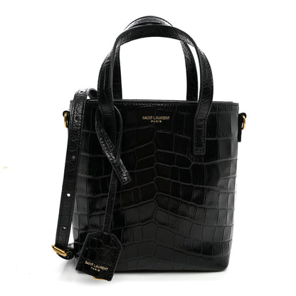 Mini Calfskin Tote Bag - Black
