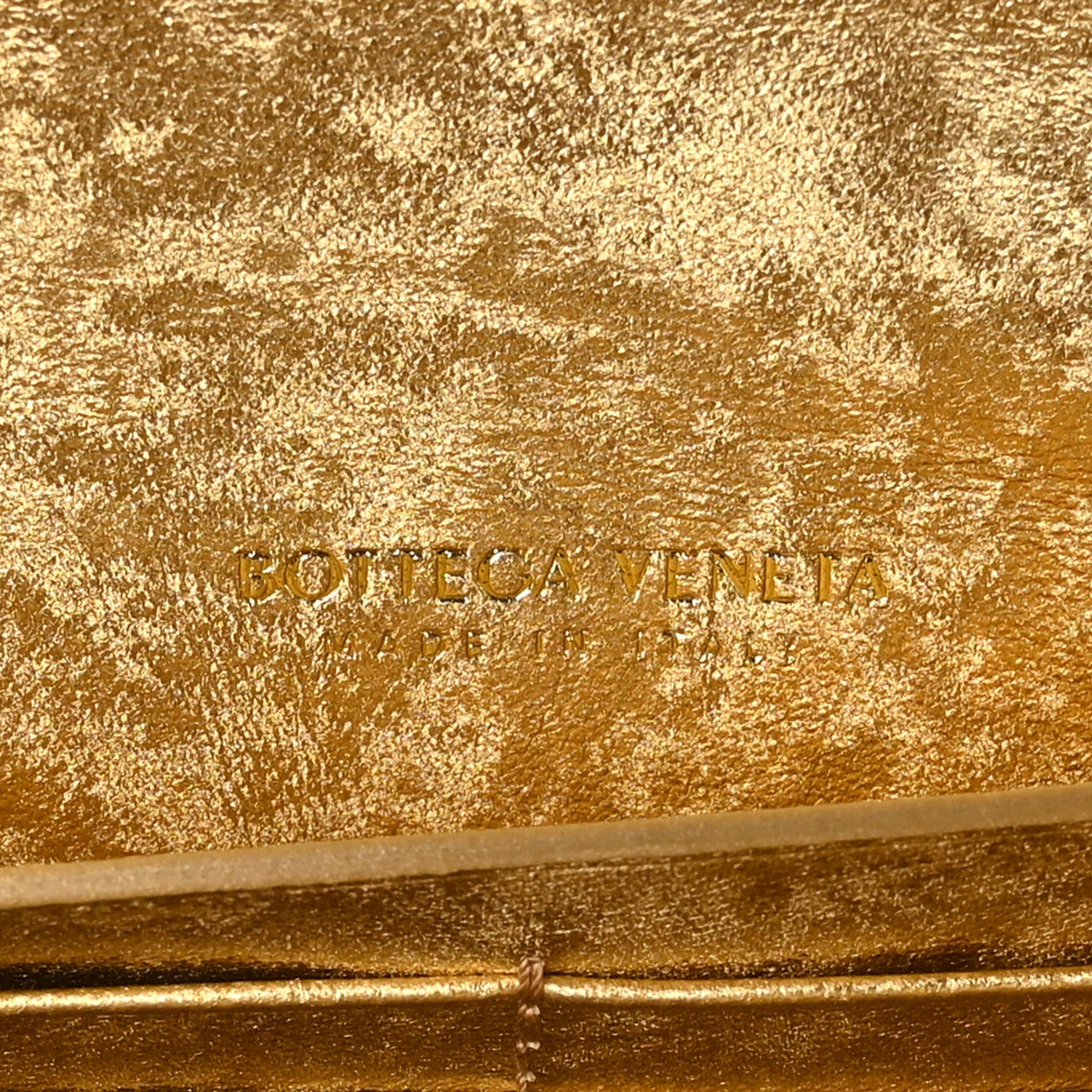 Lambskin Clutch Bag - Gold