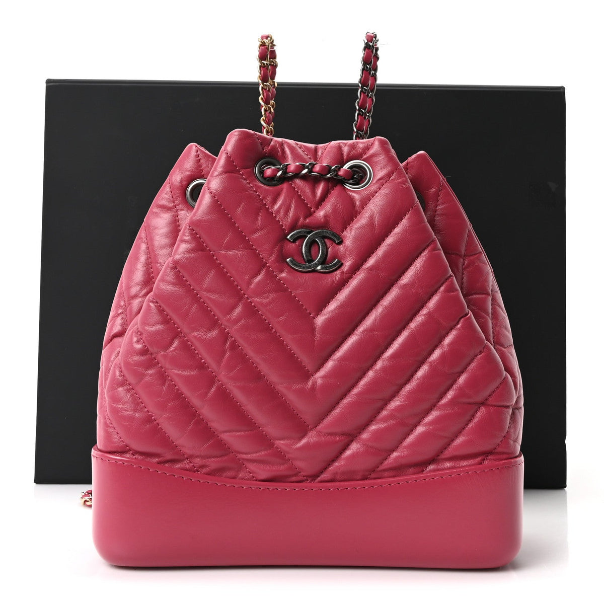 Small Quilted Calfskin Backpack - Pink