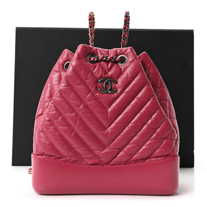 Small Quilted Calfskin Backpack - Pink
