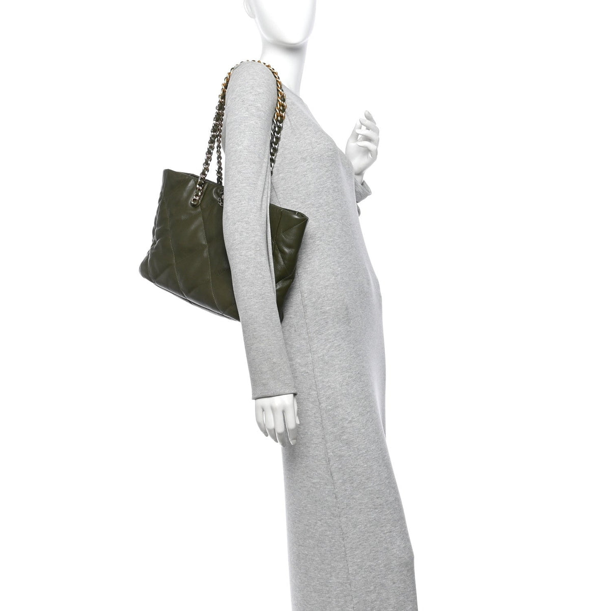 Quilted Lambskin Handbag - Green