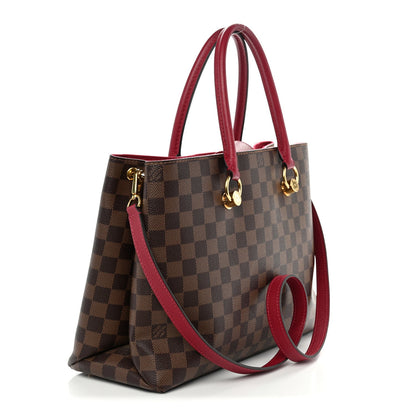 Damier Ebene Lv Riverside Lie De Vin Handbag