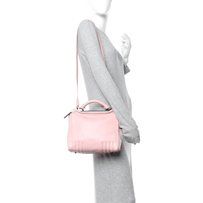 Small Calfskin Satchel Bag - Pink