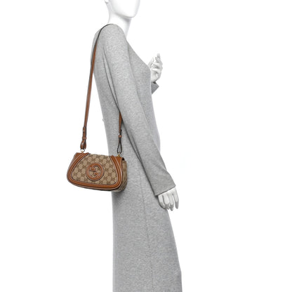 Small Calfskin Shoulder Bag - Beige