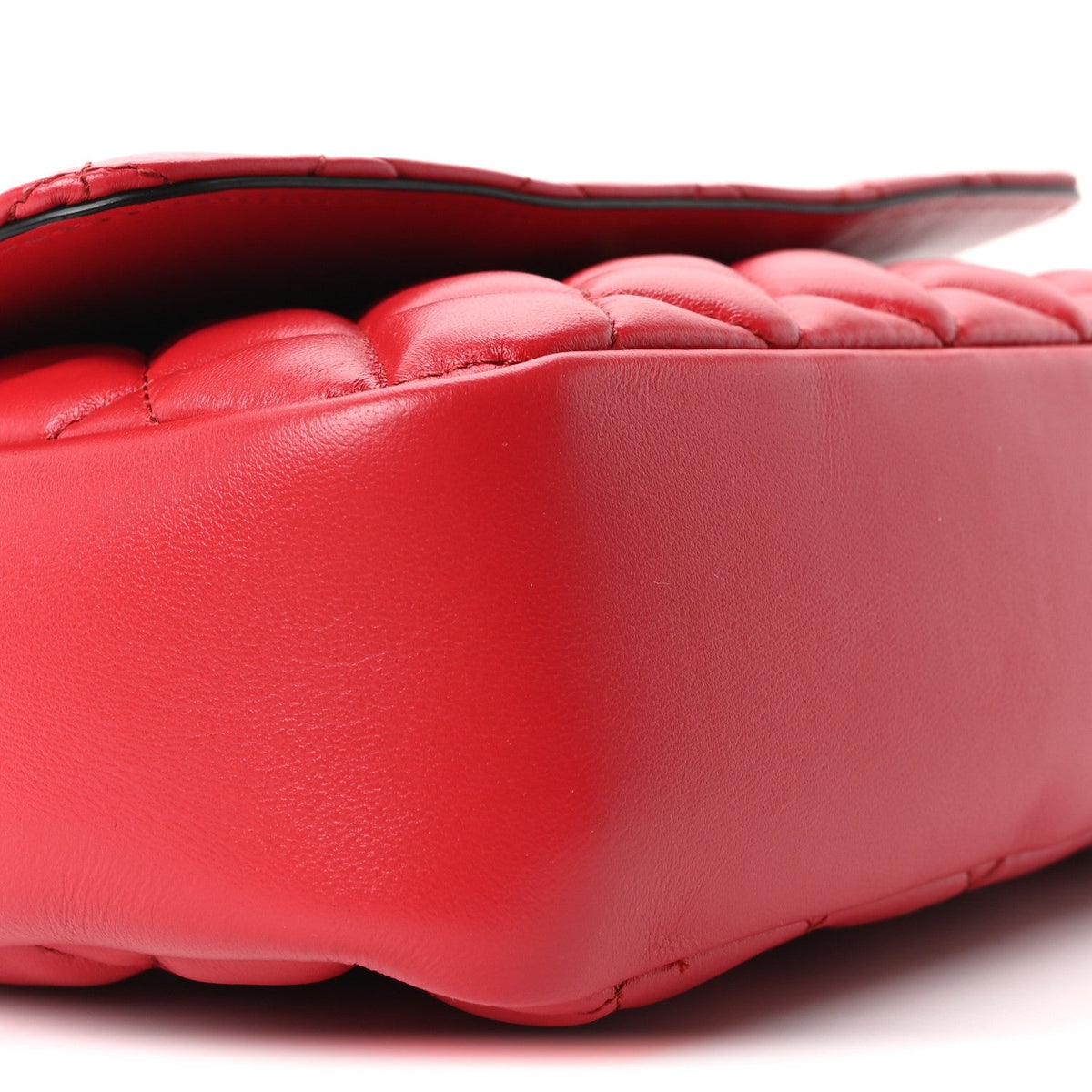 Quilted Nappa Crossbody Bag - Red