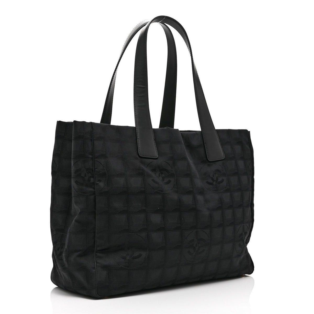 Medium Nylon Tote Bag - Black
