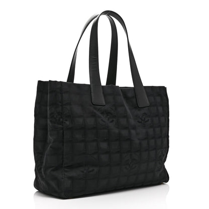 Medium Nylon Tote Bag - Black