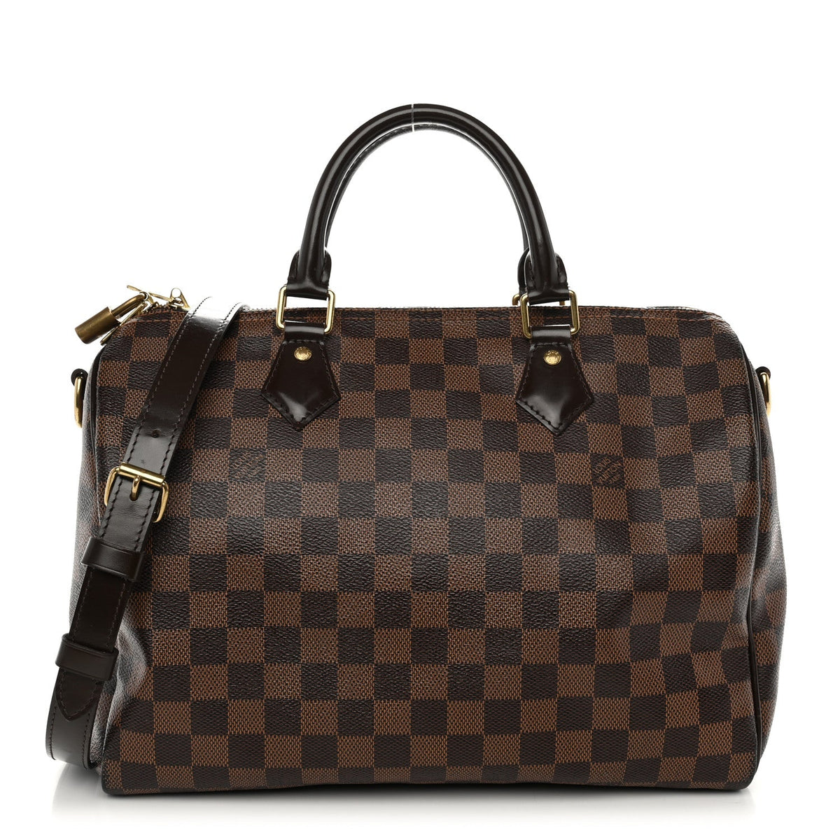 Damier Ebene Speedy Bandouliere 30 Handbag