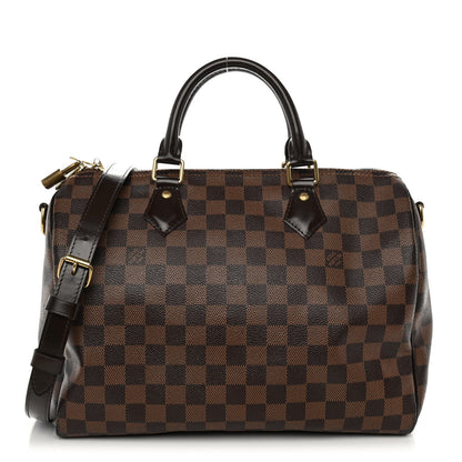 Damier Ebene Speedy Bandouliere 30 Handbag