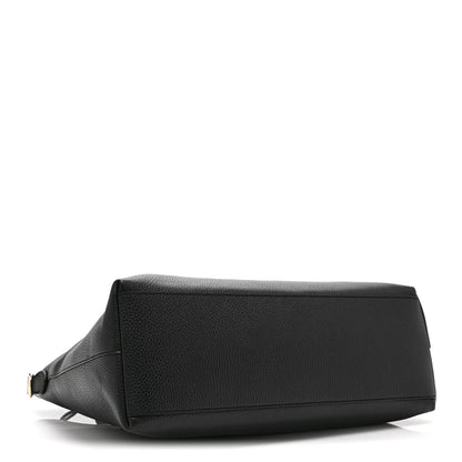 Calfskin Tote Bag - Black