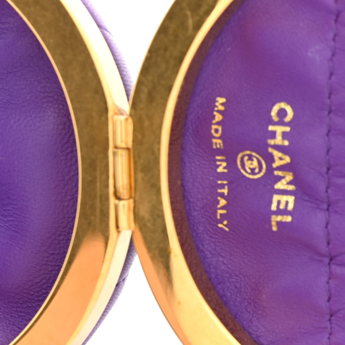 Lambskin Clutch Bag - Purple
