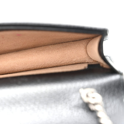 Mini Calfskin Shoulder Bag - Black
