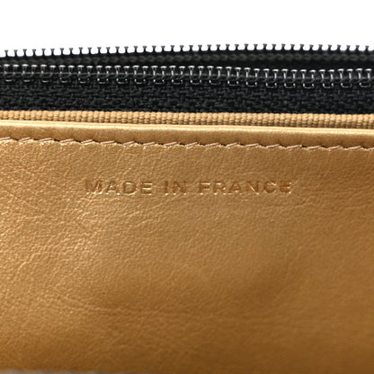 Quilted Lambskin Wallet Bag - Black