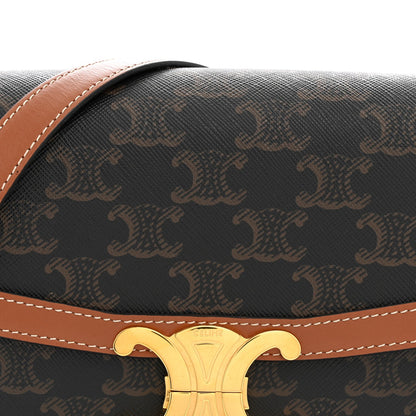 Calfskin Canvas Handbag - Tan