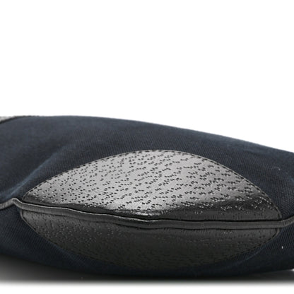 Small Canvas Hobo Bag - Black