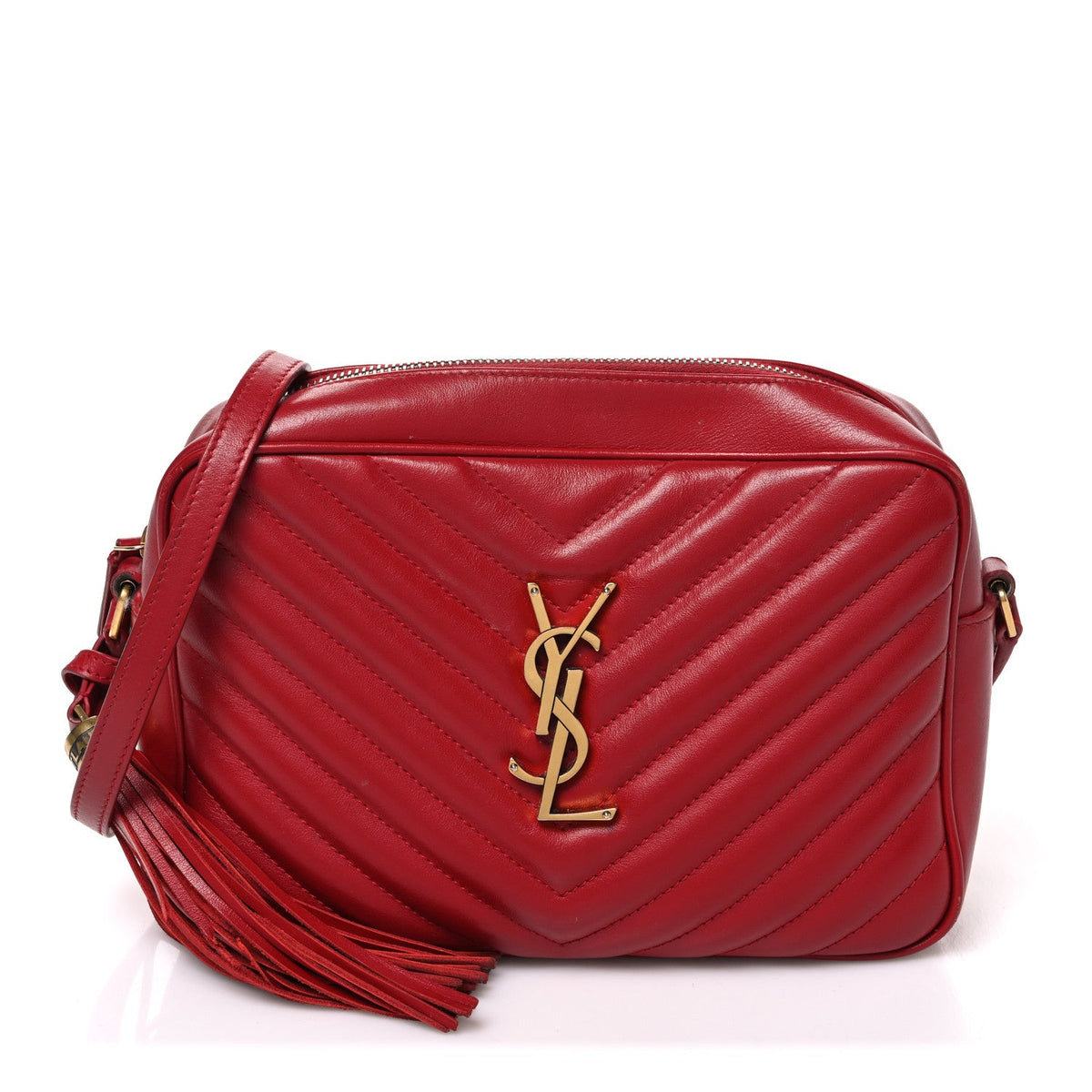 Calfskin Crossbody Bag - Red