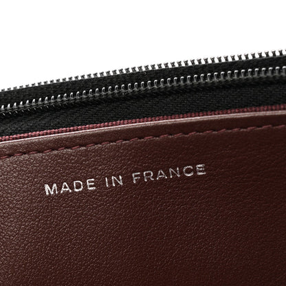 Quilted Caviar Wallet Bag - Black