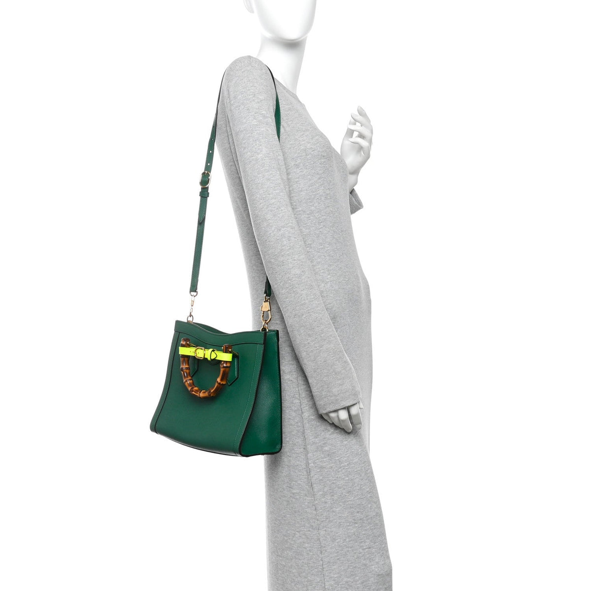 Small Calfskin Tote Bag - Green