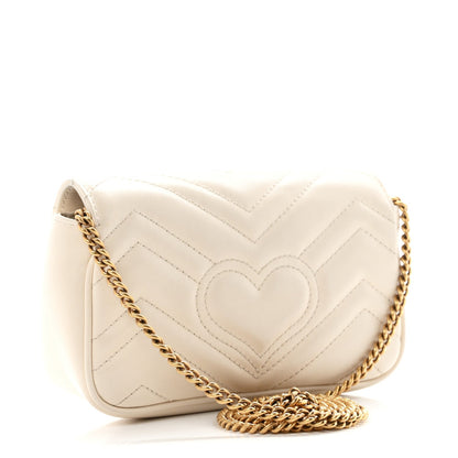 Mini Calfskin Shoulder Bag - White