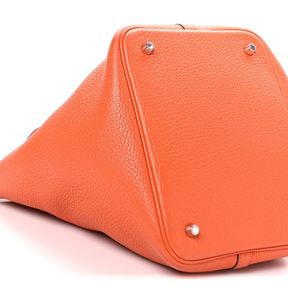 Taurillon Clemence Picotin Lock Mm Orang Handbag