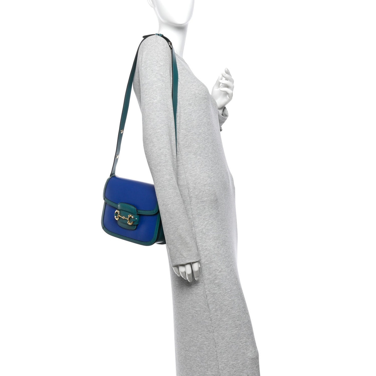 Calfskin Shoulder Bag - Blue