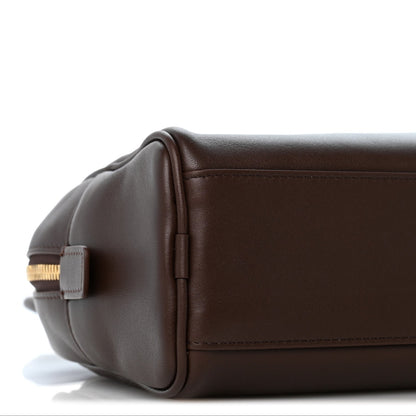 Large Calfskin Handbag - Brown