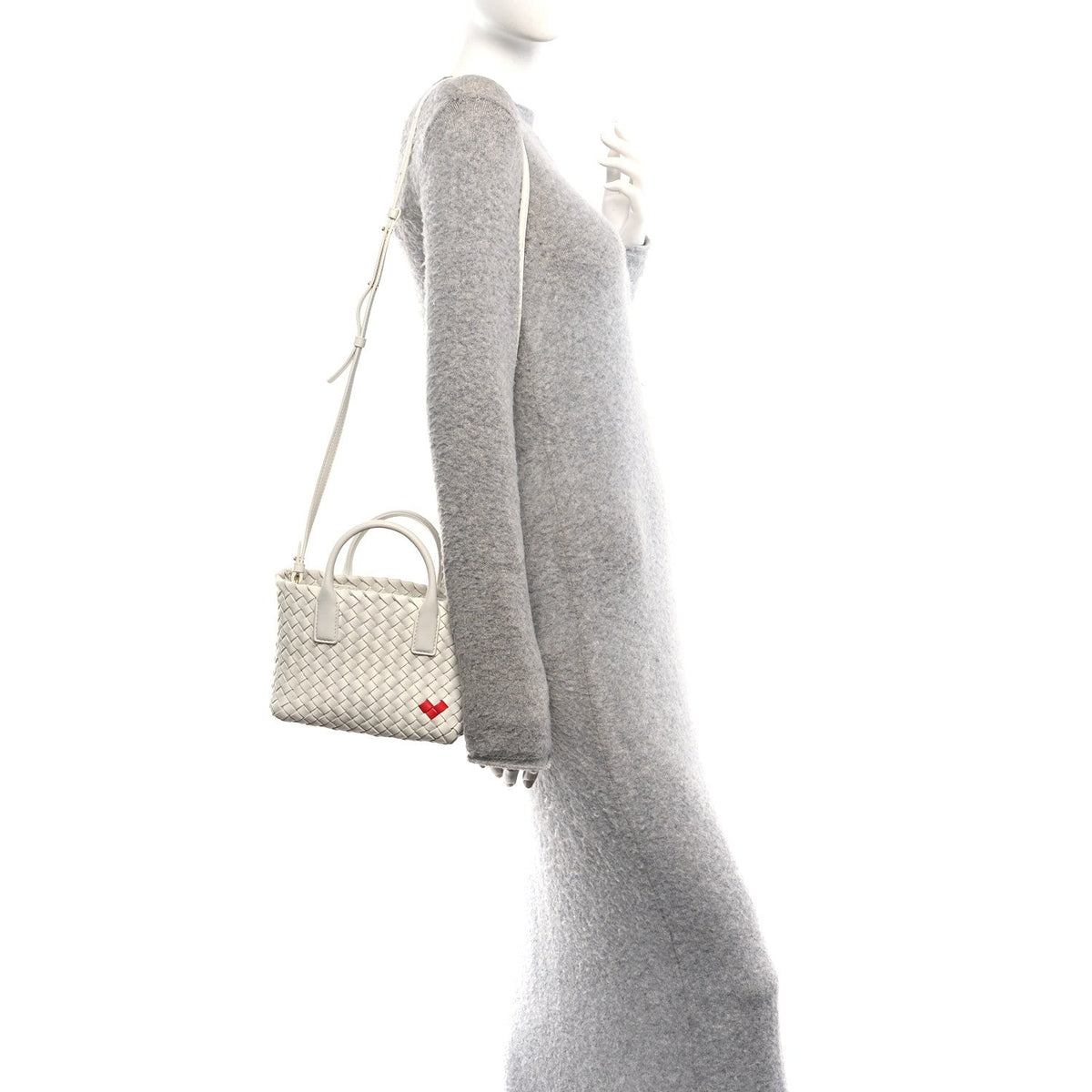 Mini Nappa Handbag - White