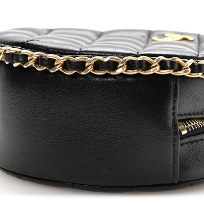 Quilted Lambskin Clutch Bag - Black