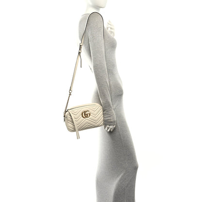 Small Calfskin Shoulder Bag - White