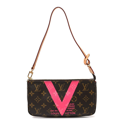 Monogram V Pochette Accessories Grenade Handbag