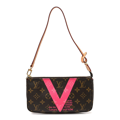 Monogram V Pochette Accessories Grenade Handbag