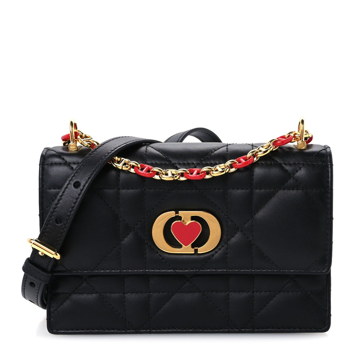 Mini Lambskin Handbag - Black