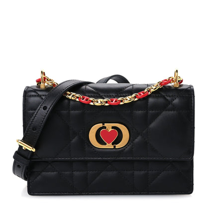 Mini Lambskin Handbag - Black