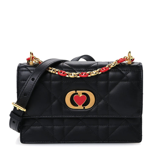 Mini Lambskin Handbag - Black