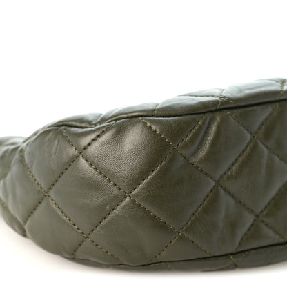 Quilted Lambskin Hobo Bag
