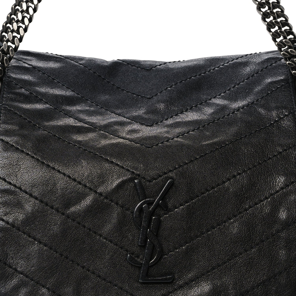 Medium Lambskin Handbag - Black