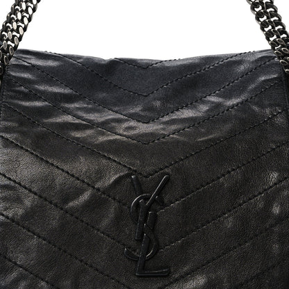 Medium Lambskin Handbag - Black