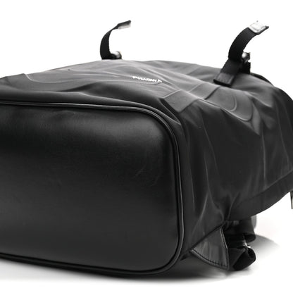 Calfskin Nylon Backpack - Black