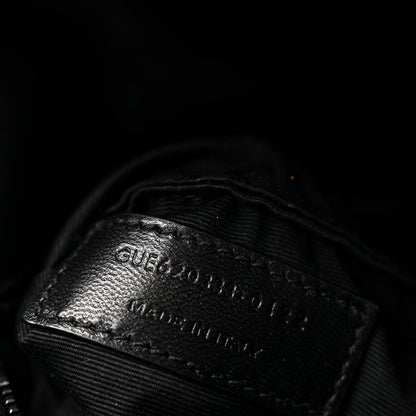 Quilted Lambskin Satchel Bag - Black