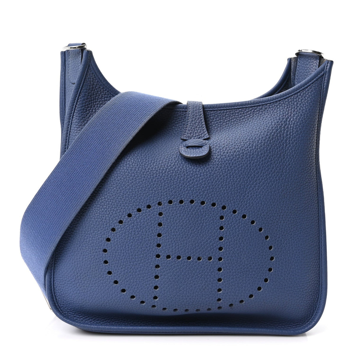 Taurillon Clemence Evelyne Iii Pm Bleu A Handbag