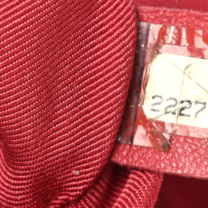 Large Quilted Lambskin Backpack - Red