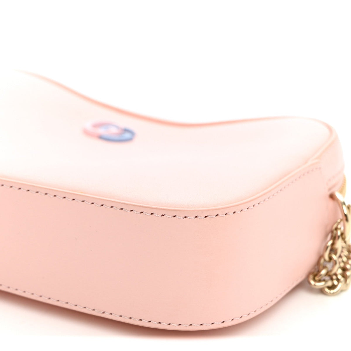 Mini Calfskin Shoulder Bag - Pink