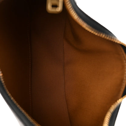 Calfskin Canvas Shoulder Bag - Tan